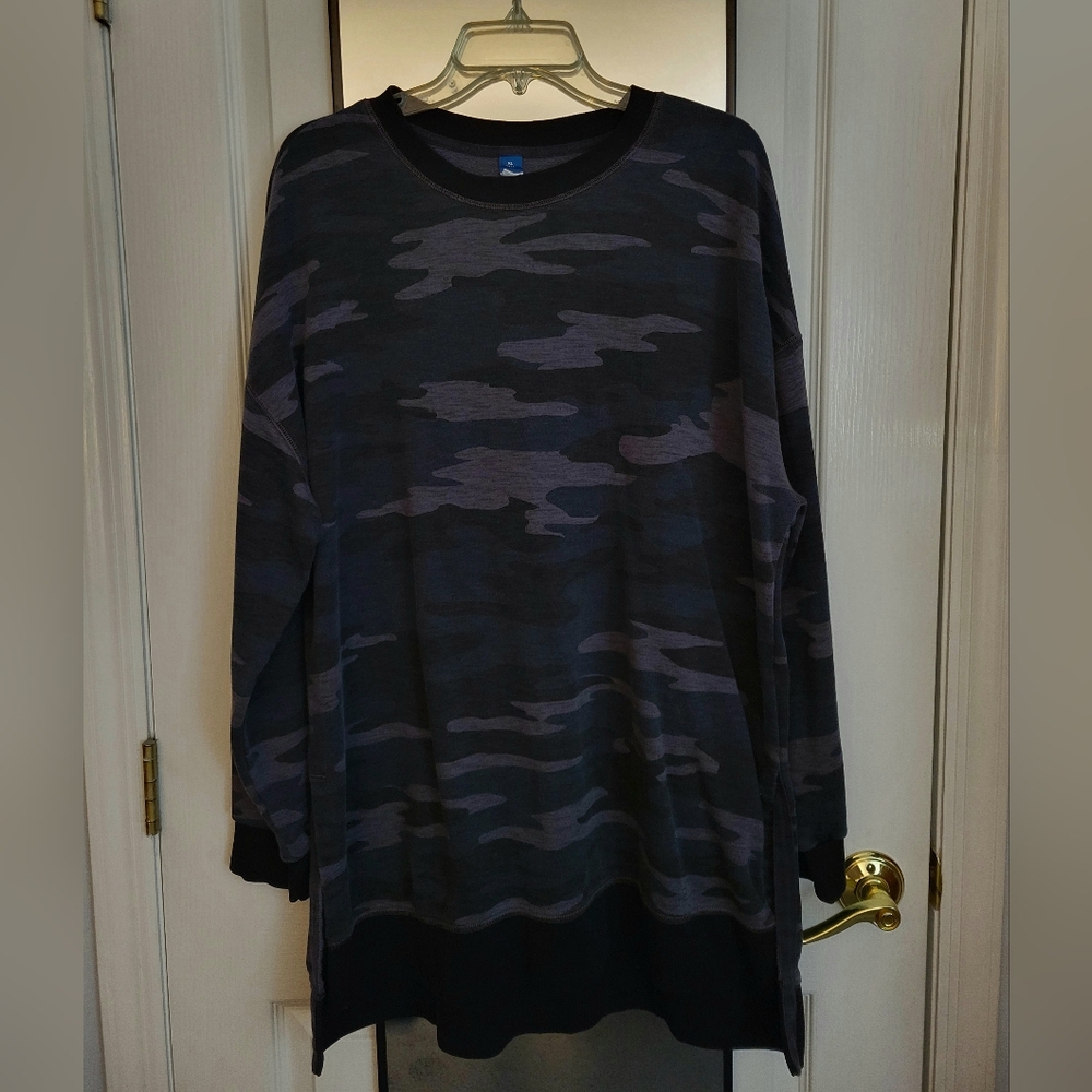 Old Navy Camo Sweatshirt Tunic